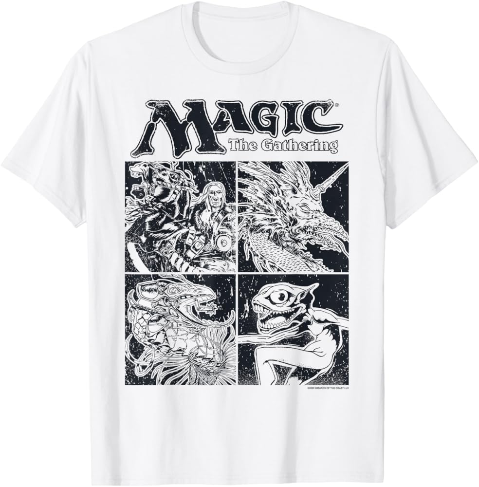 mtg MAGIC:THE GATHERING 半袖Tシャツ L Magic Games Gathering MTG T Shirt Hip Hop Washed Short